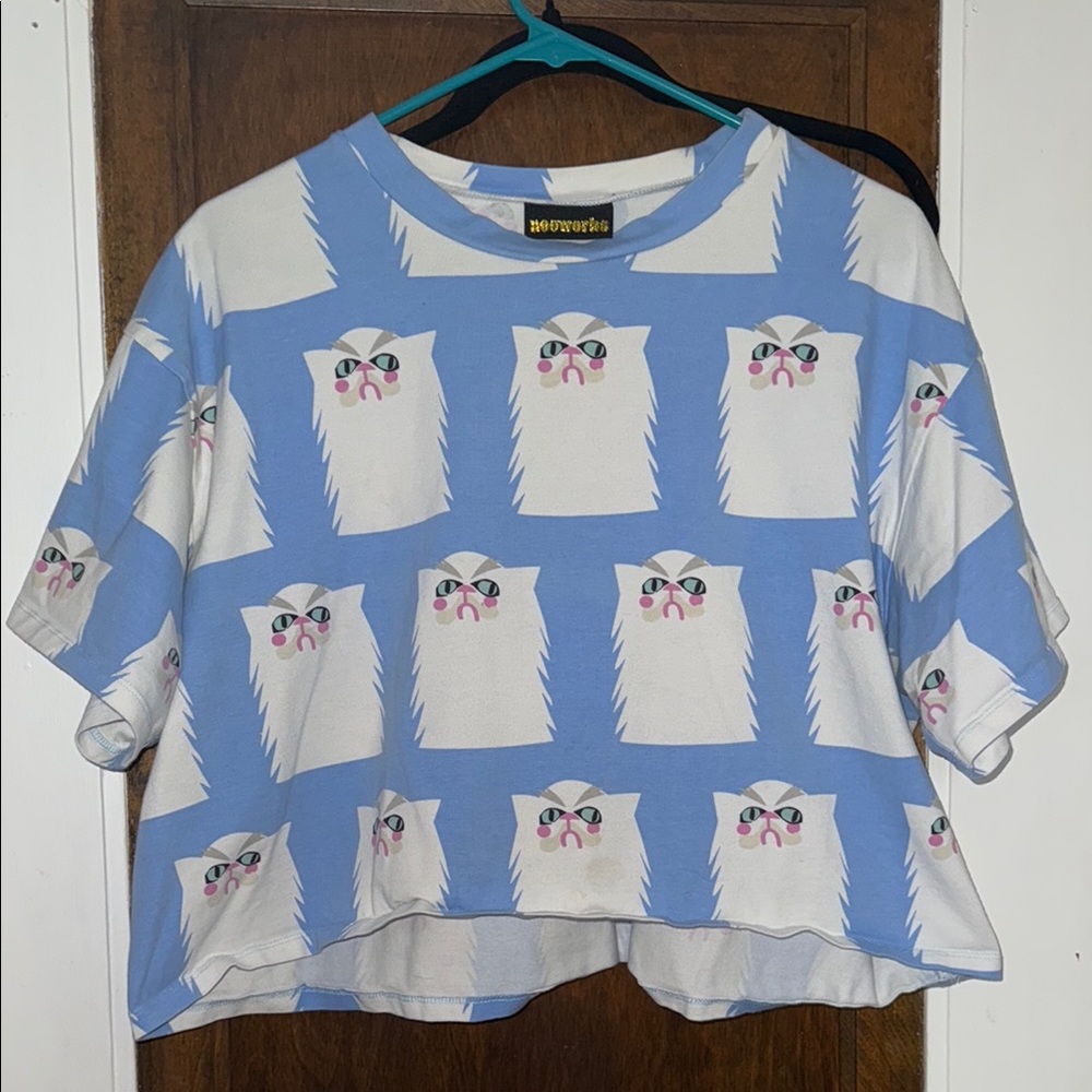 NOOWORKS Cat Print Shirt